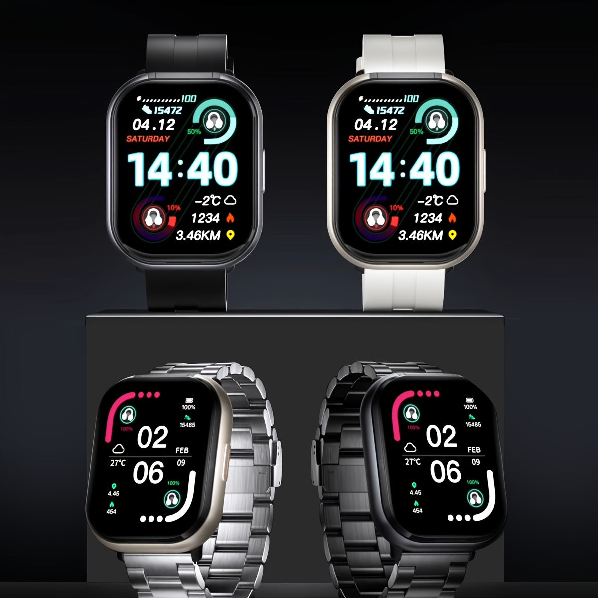 Montre connectée avec écouteurs à conduction osseuse