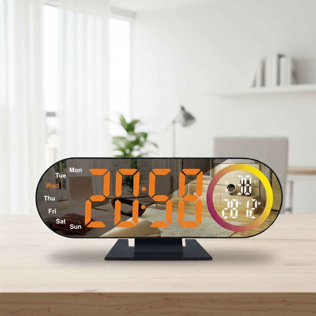 Réveil LED multicolore multifonctionnel | Activation vocale