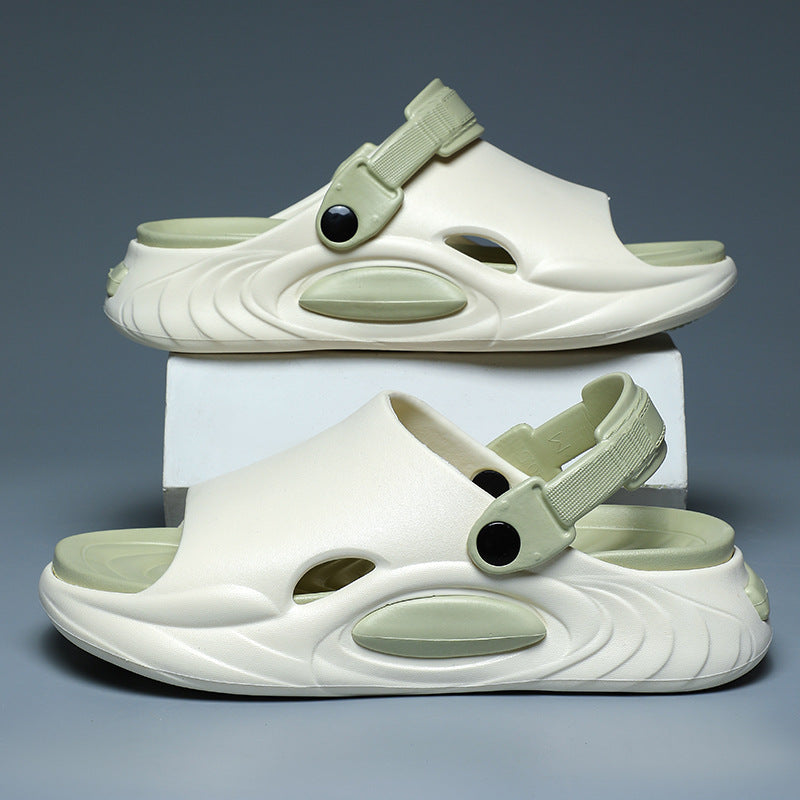 Sandales d'été pour hommes, plateforme antidérapante et déodorante