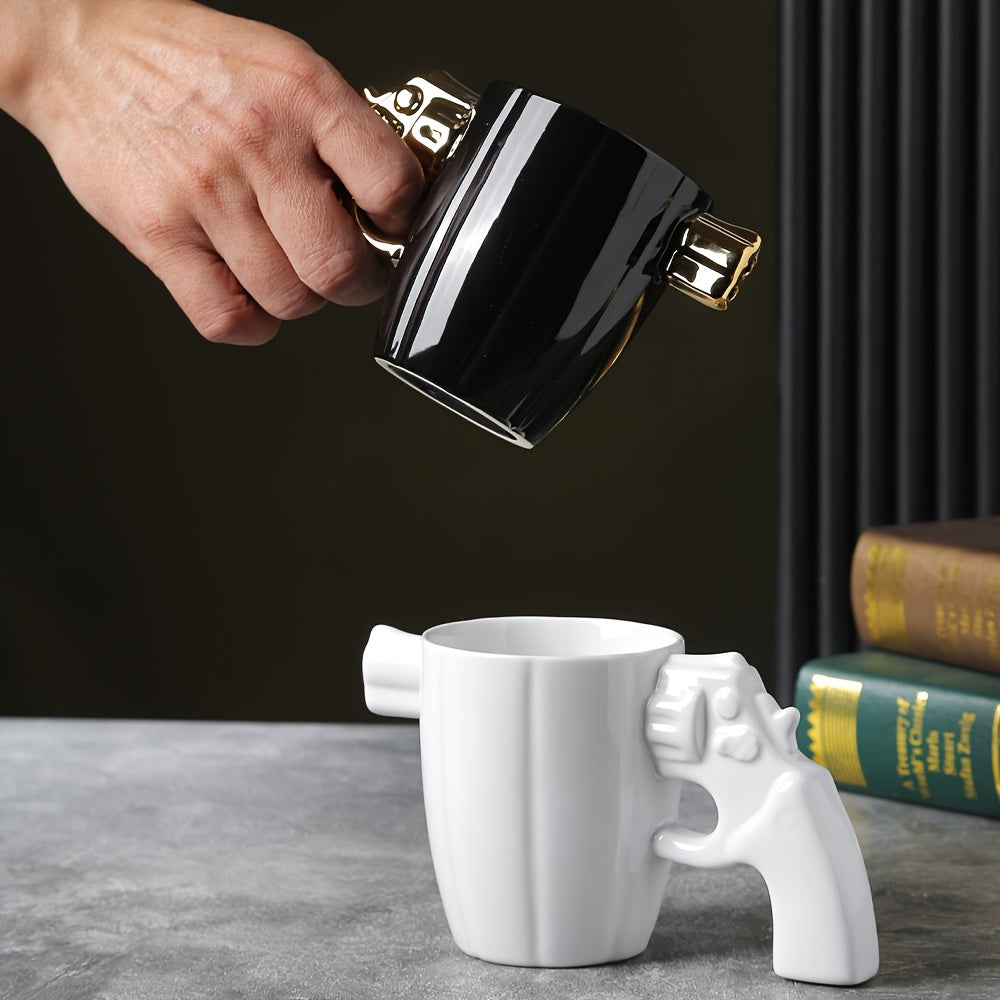 Mug en céramique en forme de pistolet (1 pièce)