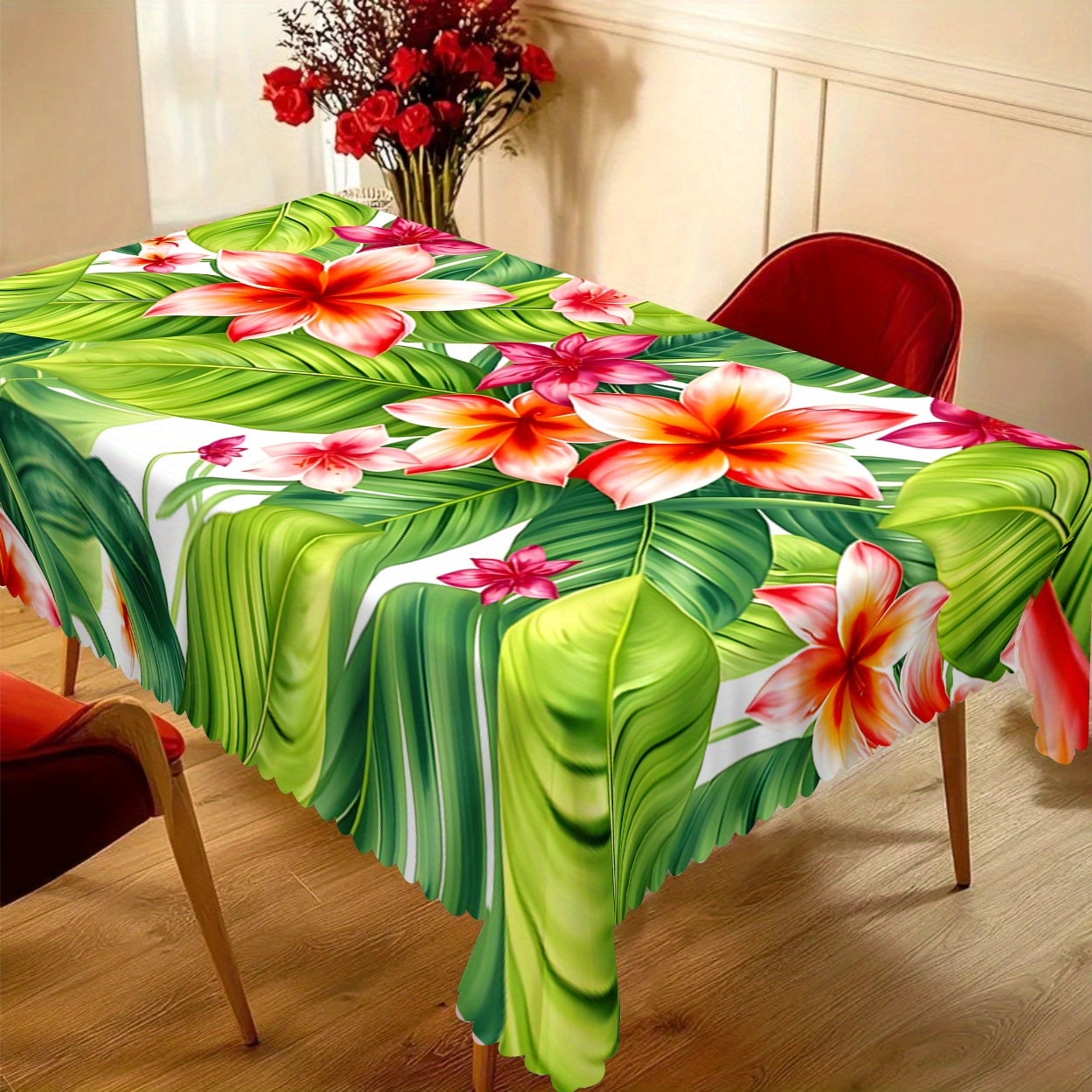Nappe à fleurs tropicales (1 pièce) idéale pour une décoration