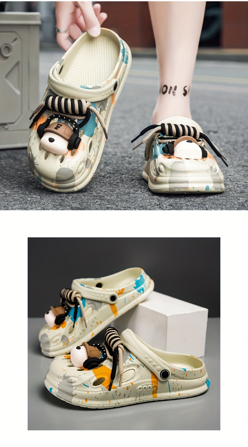 Sabots pour hommes/femmes à semelles épaisses , doux et confortables pour les loisirs de plein air, antidérapants et durables.