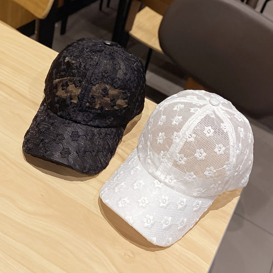 Women's Breathable Lace Baseball Cap - Sun Protection and Adjustable Fit For Women & Men - Topdecheztop.fr