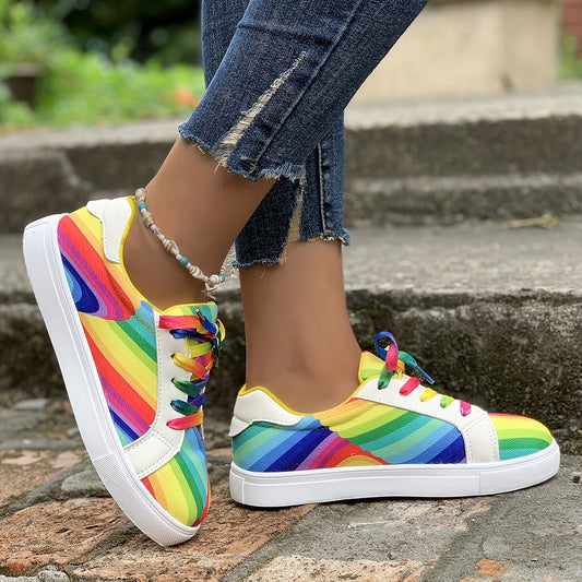Baskets  imprimé coloré pour femmes - Topdecheztop.fr
