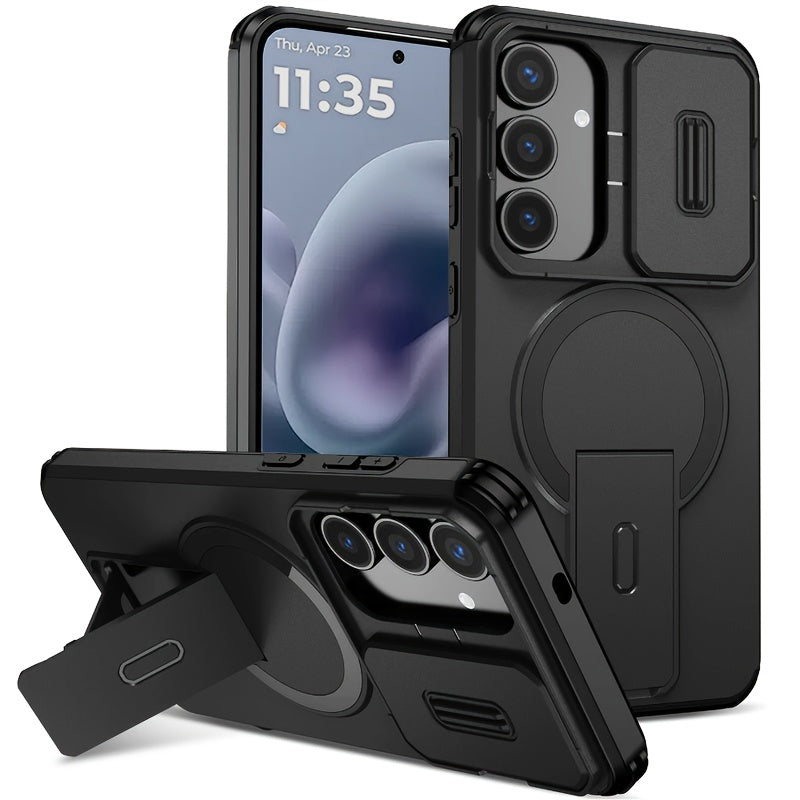 Coque rigide de protection antichoc renforcée avec support pour Galaxy S25 Ultra, S25 Fe, S24 Ultra, S23 Ultra, A17, A16, A56