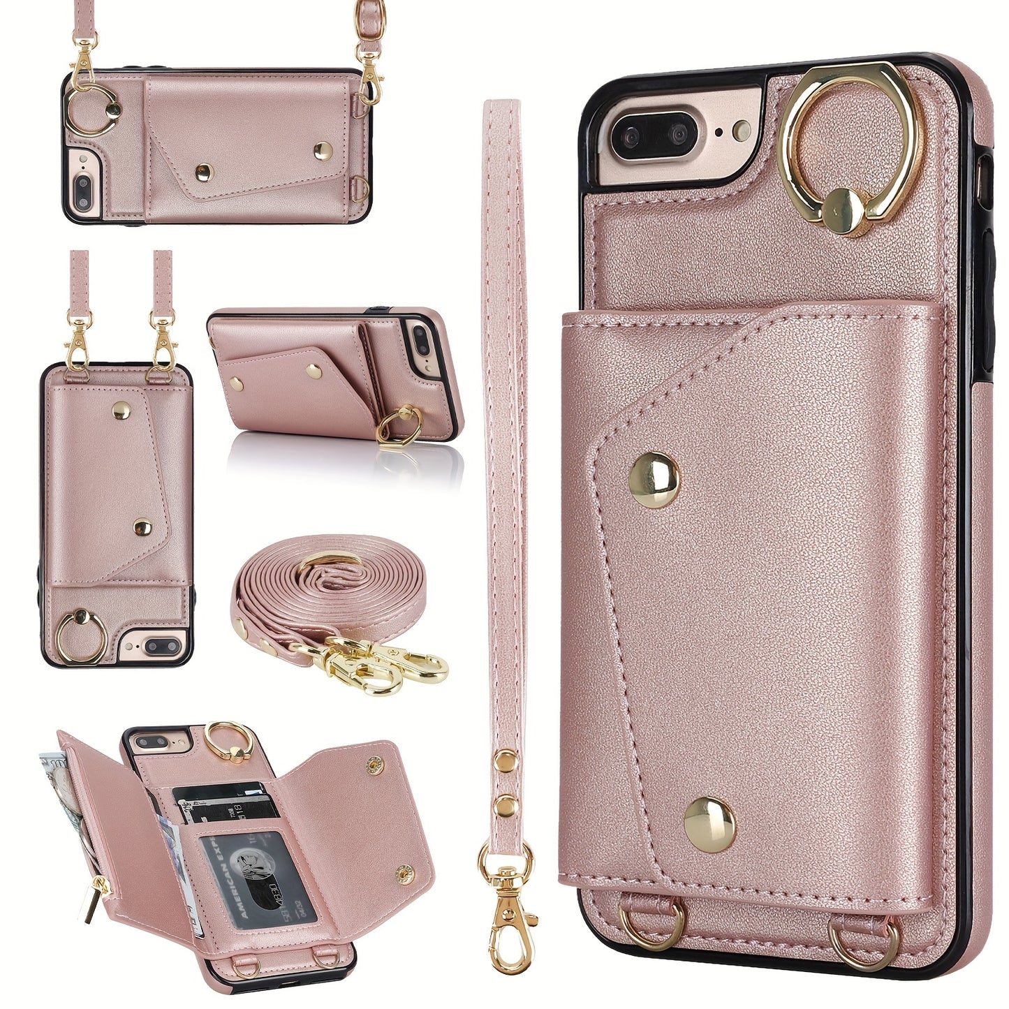 Etui portefeuille bandoulière pour femme est compatible avec les iPhone