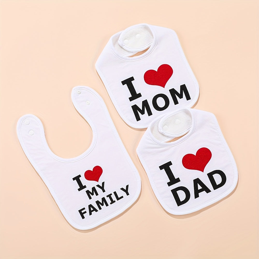 3pcs Baby Bibs: Keep Your Little One Clean & Stylish During Teething! - Topdecheztop.fr