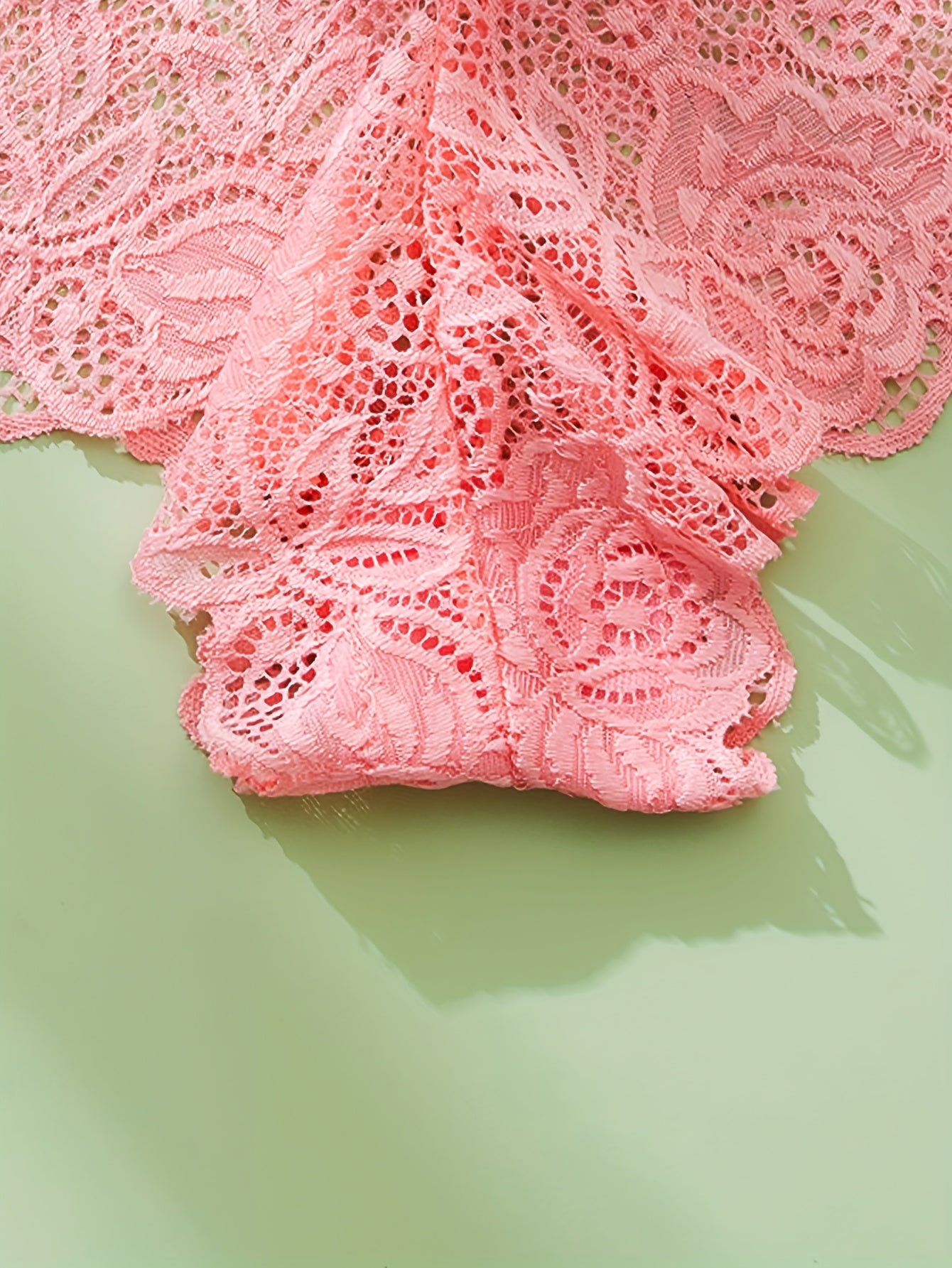 Lot de 5 culottes en dentelle taille basse pour femme, de couleurs aléatoires