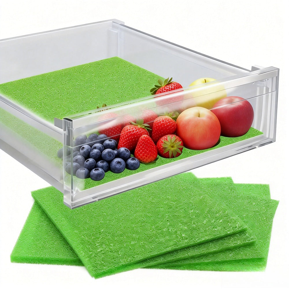 Lot de 6 tapis de conservation des fruits et légumes au frais pour réfrigérateur, doublures de rangement lavables et réutilisables pour tiroirs et étagères de réfrigérateur