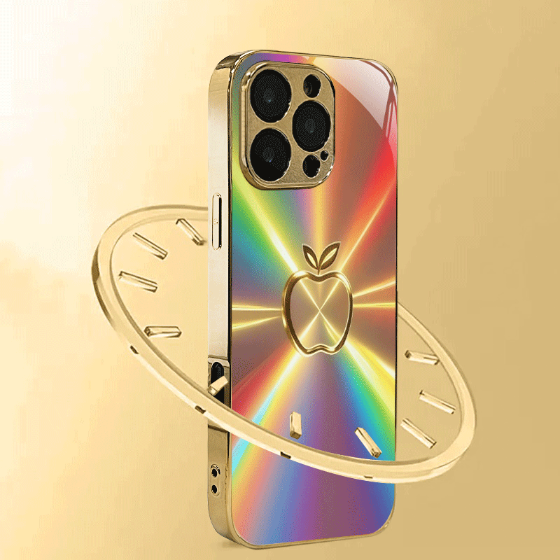 Coque en verre trempé avec motif pomme