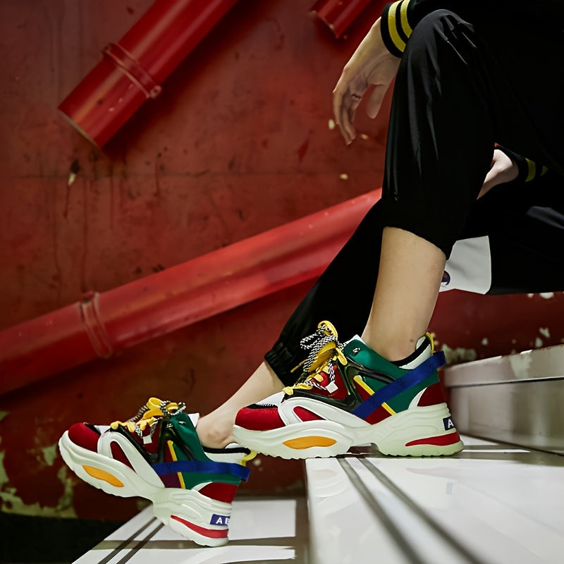 Baskets montantes tendance pour hommes - Chaussures décontractées polyvalentes