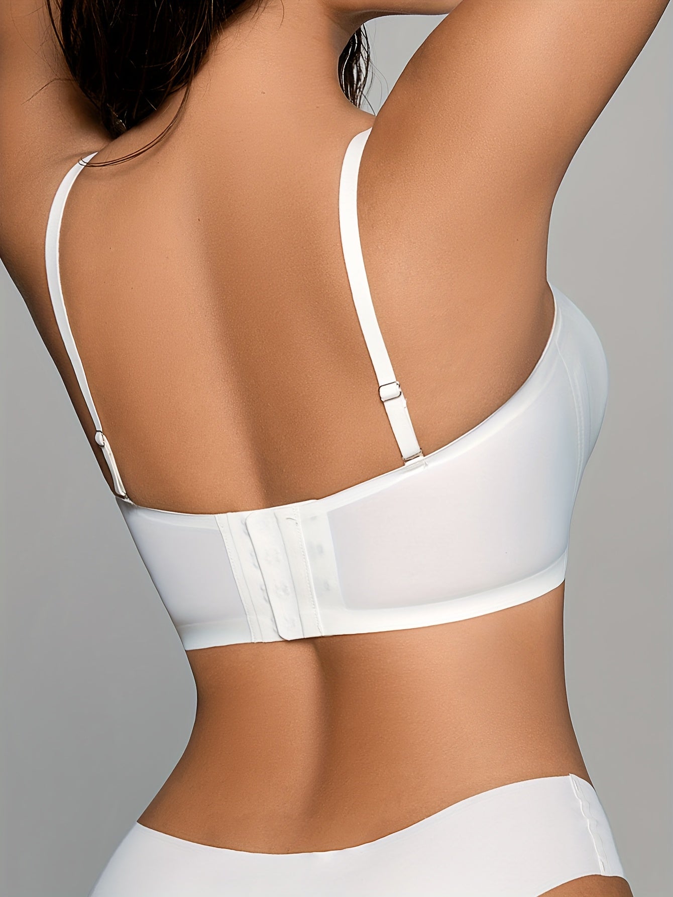 Soutien-gorge bustier sans armatures pour femme, effet push-up et maintien optimal