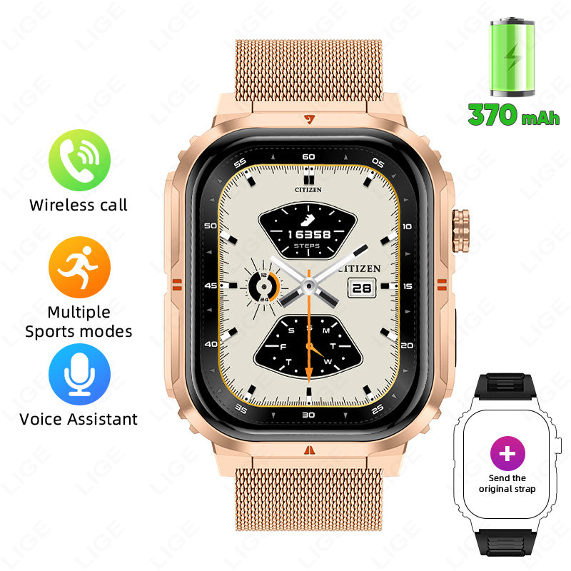 Montre connectée LIGE, montre pour homme, femme