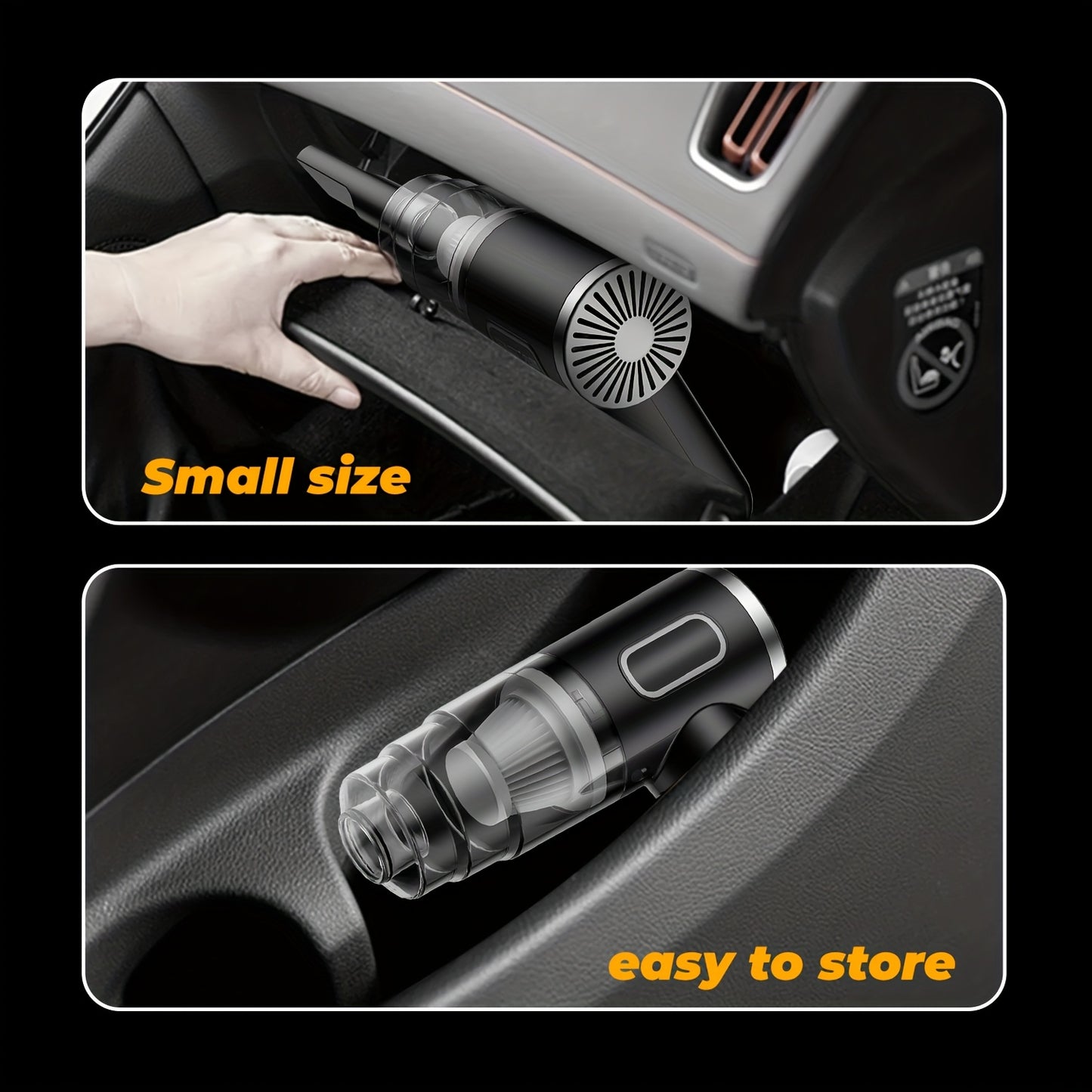 Version améliorée, aspirateur portable sans fil à aspiration cyclonique