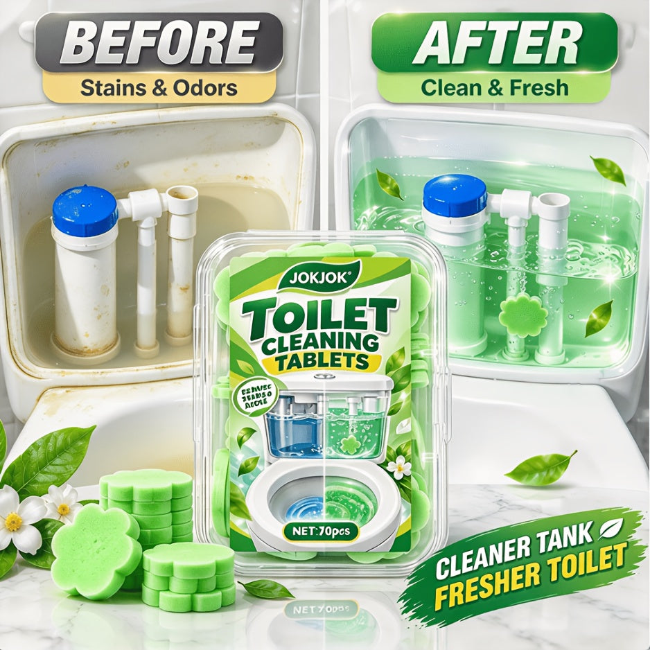 Pastilles Nettoyantes pour Toilettes, Feuilles de Nettoyage Dissolubles pour Salles de Bains, Utilisation Facile et Entretien Quotidien