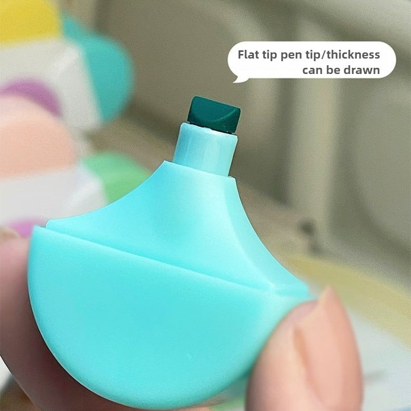 Surligneurs créatifs en forme de fleur, 5 couleurs en 1, stylo à dessin pour le journaling, la décoration