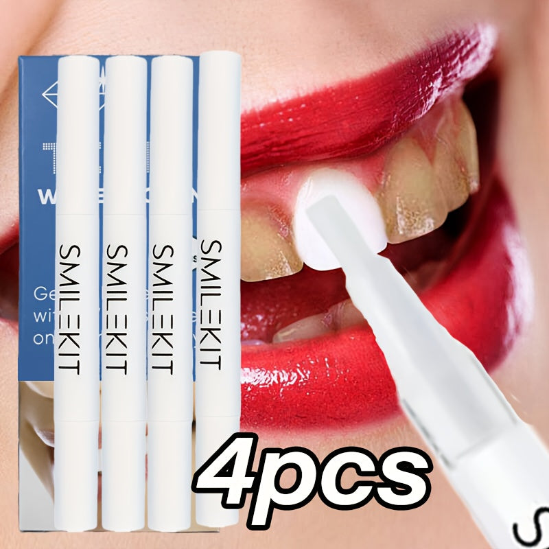 Stylo brosse à dents blanchissant (lot de 4 x 2 ml)&nbsp;: utilisation instantanée, sans brossage
