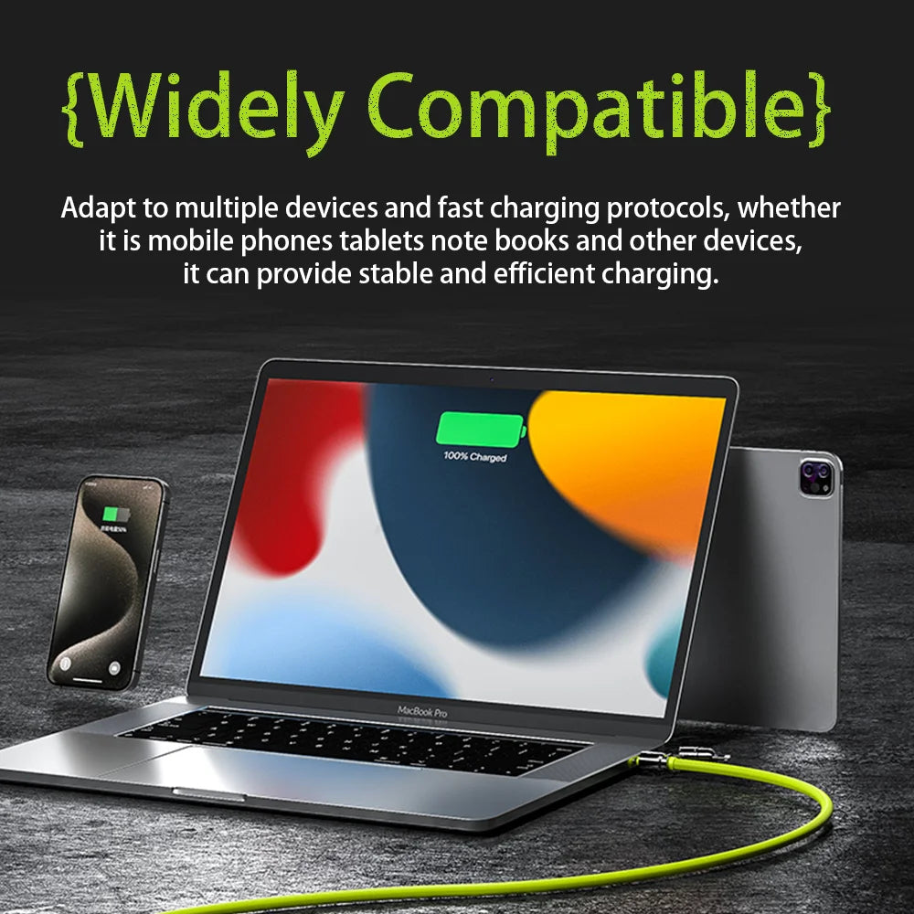 Câble de charge rapide 4 en 1 , 240 W avec transfert de données, câble de charge USB-C