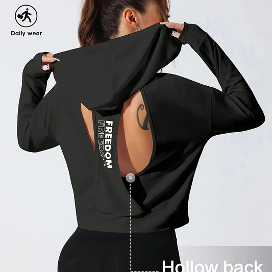 Sweat à capuche  à manches longues pour femme - Topdecheztop.fr