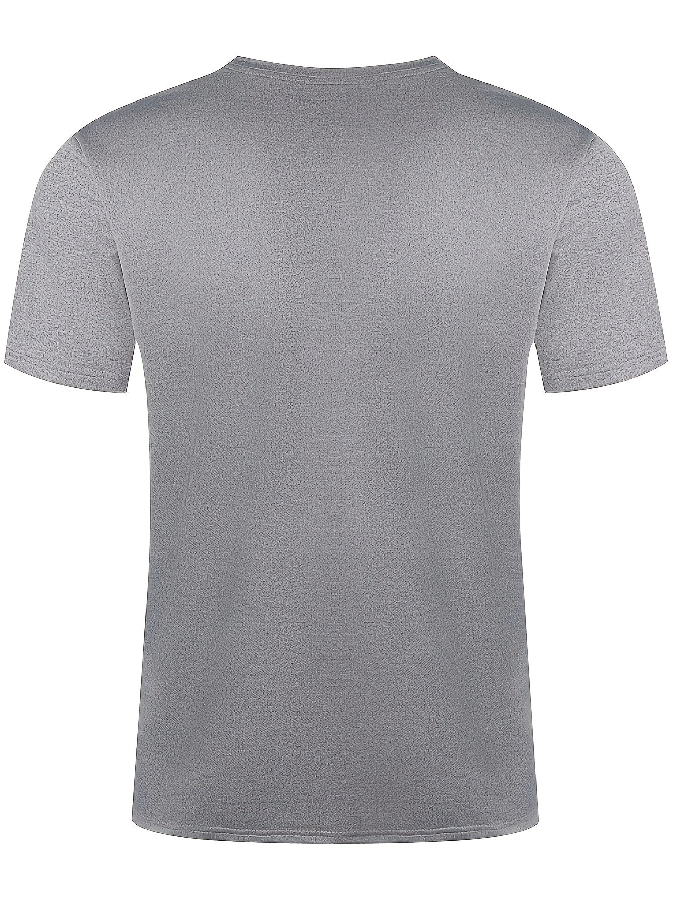 T-shirt à col rond extensible décontracté pour hommes