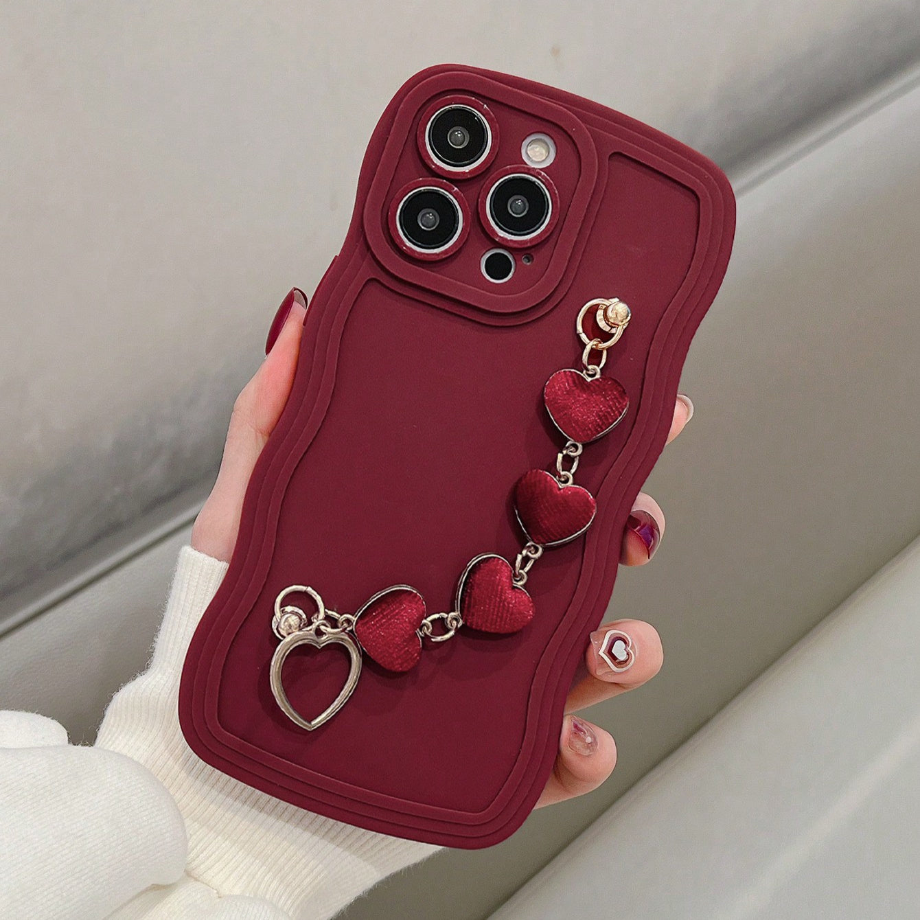 Coque de téléphone à motif vague pour iPhone