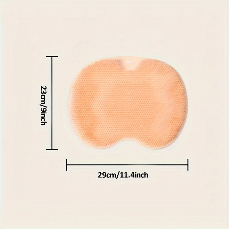 1pc Foot & Back Shower Scrubber, Silicone Bath Massage Pad, Wall Mounted Body Back Scrubber, Silicone Bath Massage Cushion Brush With Non-Slip Suction Cups, Deep Cleansing Body Skin Tool, Bathroom Accessories - Topdecheztop.fr