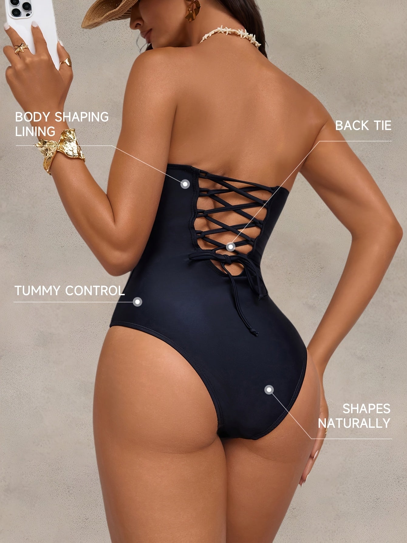 Maillot de bain une pièce , TOP