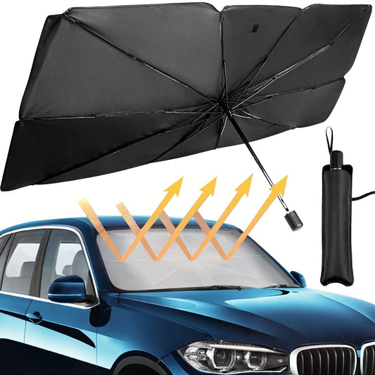 Pare-soleil pliable et portable pour pare-brise de voiture, 140 x 80 cm - Topdecheztop.fr