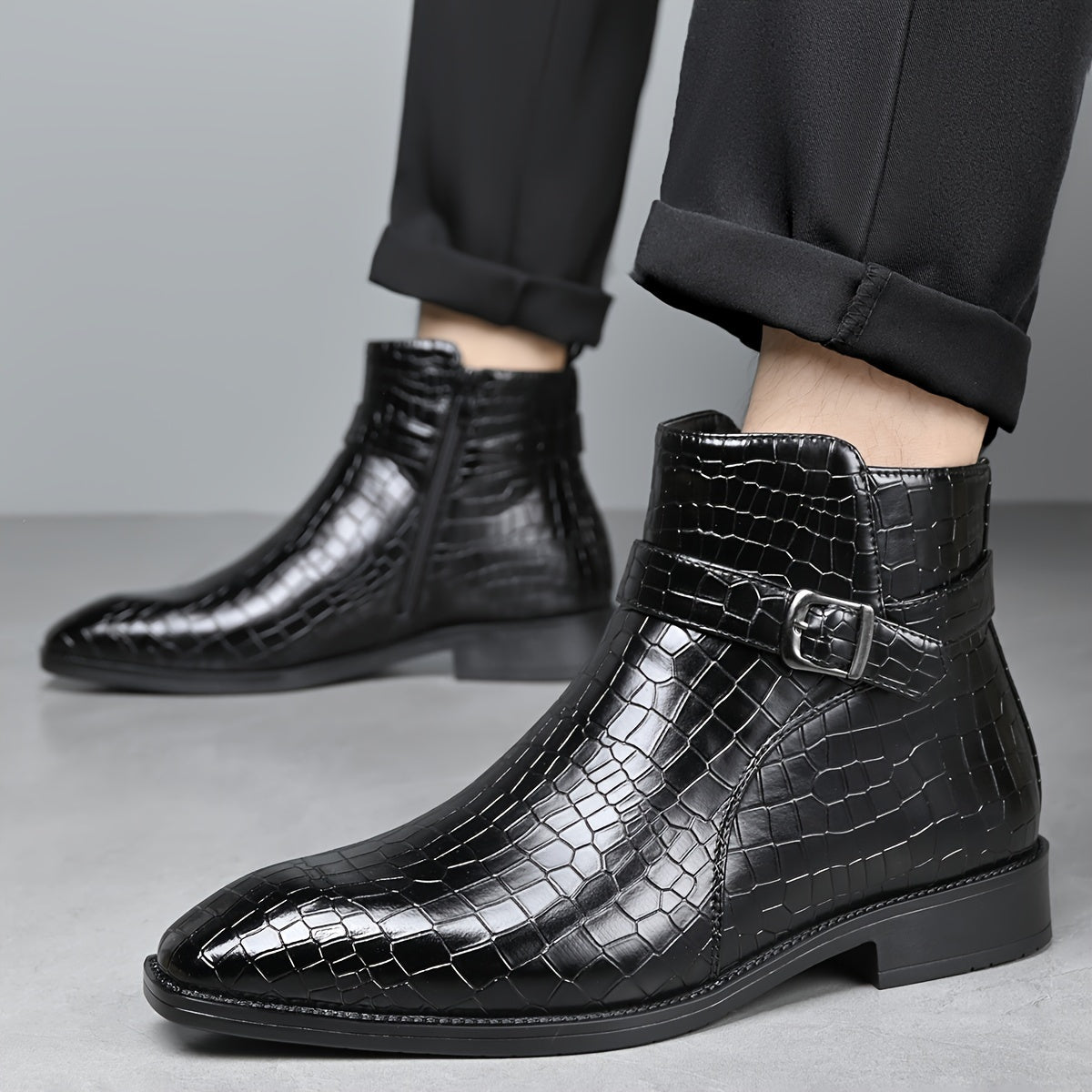 Bottines Chelsea vintage élégantes pour homme - Confortables