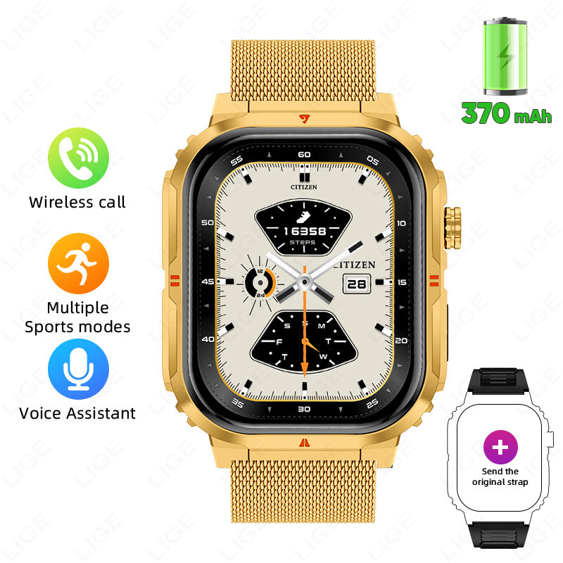 Montre connectée LIGE, montre pour homme, femme