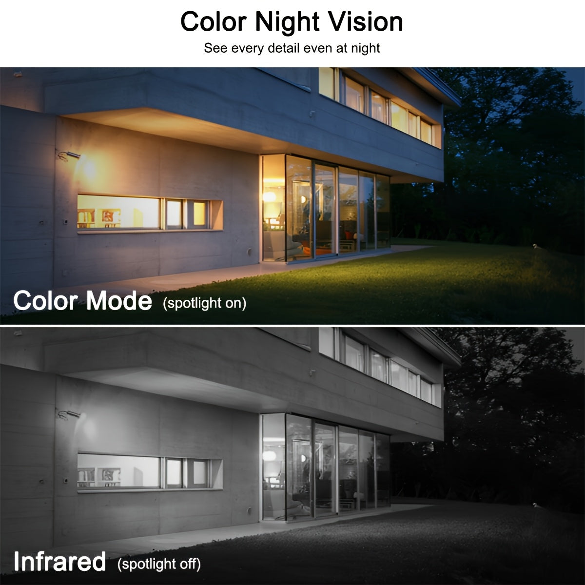 Caméra de sécurité solaire ANRAN 3MP sans fil extérieure, vision nocturne couleur, WiFi 2,4 GHz, panneau solaire intégré