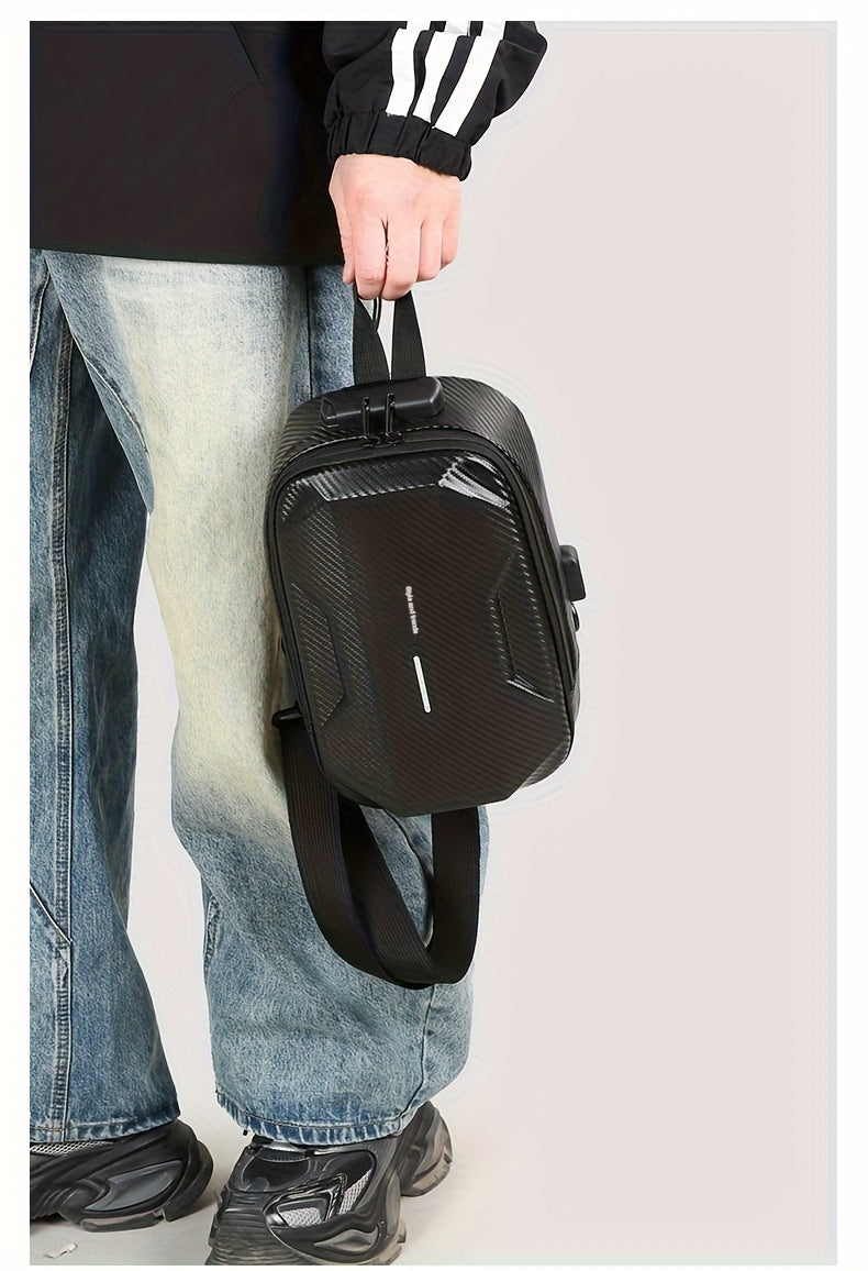 Sac bandoulière rigide tendance pour homme