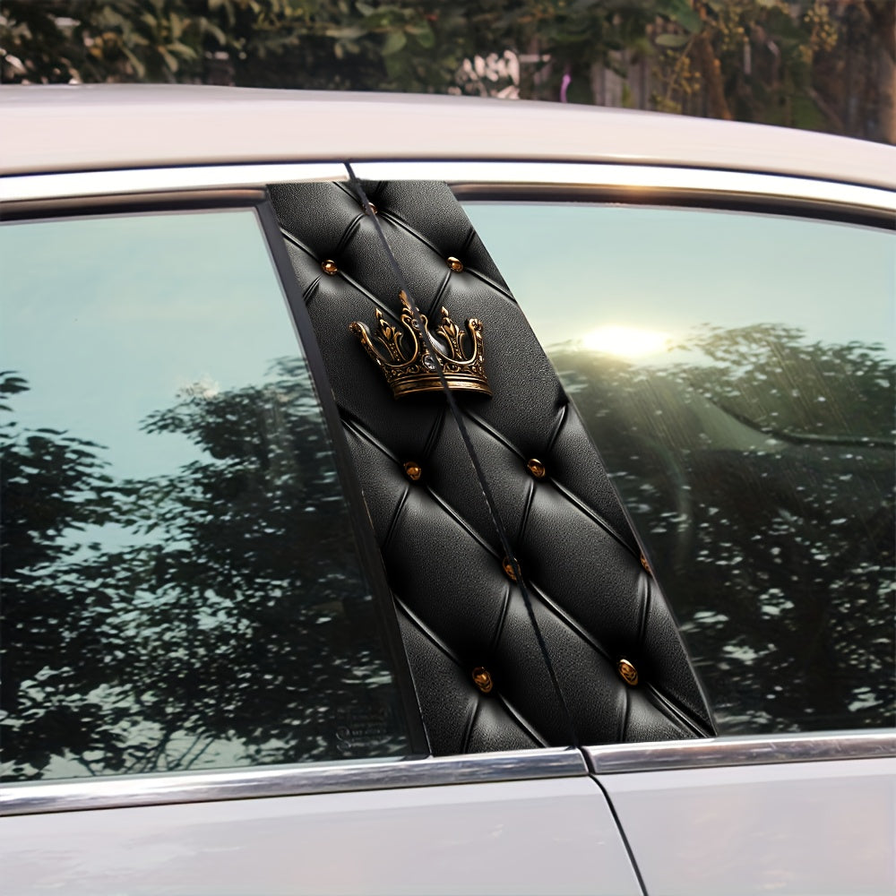 Lot de 2 autocollants pour voiture à motif couronne, imperméables