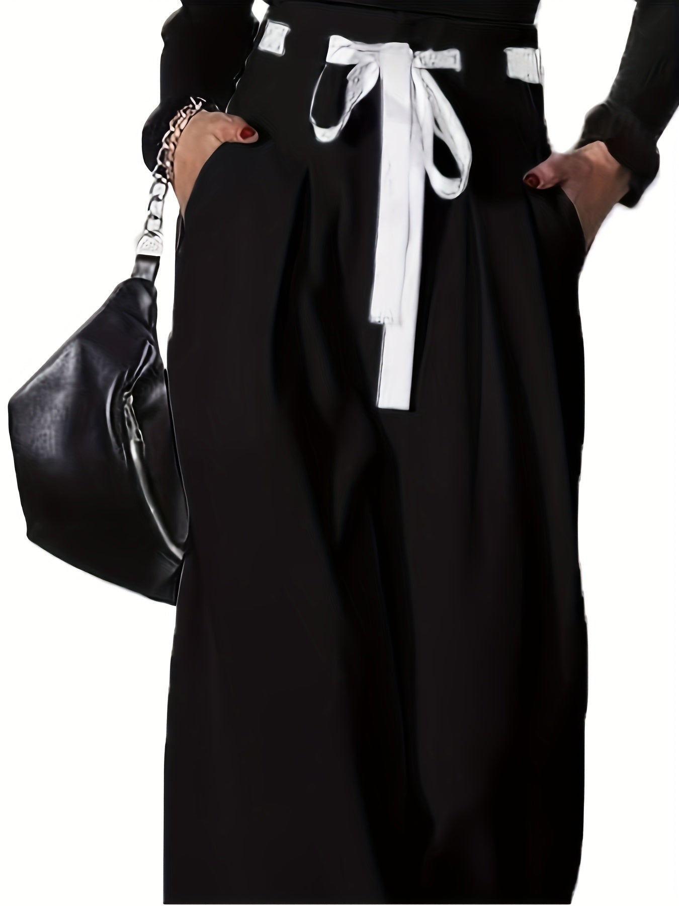 Pantalon large élégant et tendance