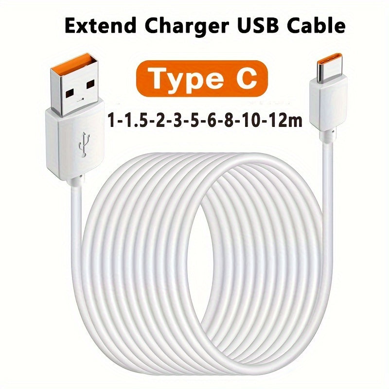 Câble USB Type-C extra long pour recharge rapide