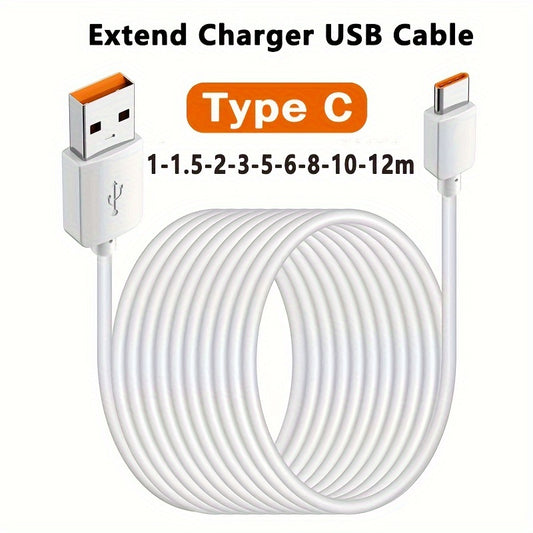 Câble USB Type-C extra long pour recharge rapide