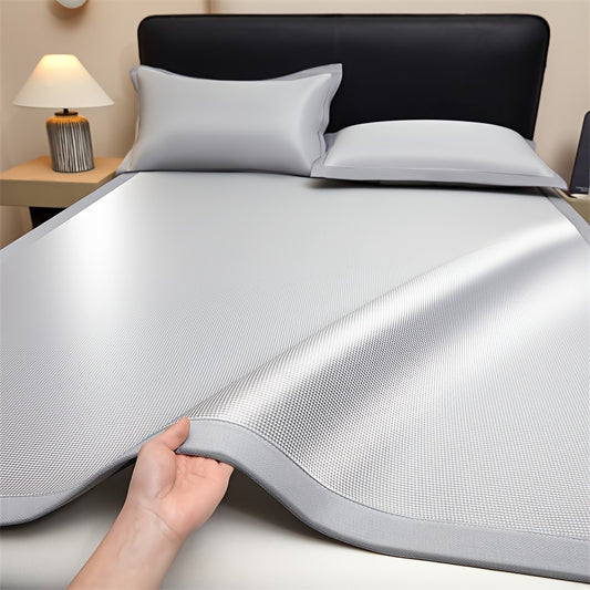 Tapis rafraîchissant + 2 taie d'oreiller, effet fraîcheur estivale, doux et respirant pour résister à la chaleur intense, idéal pour les chambres,&nbsp; pliable pour un rangement facile.