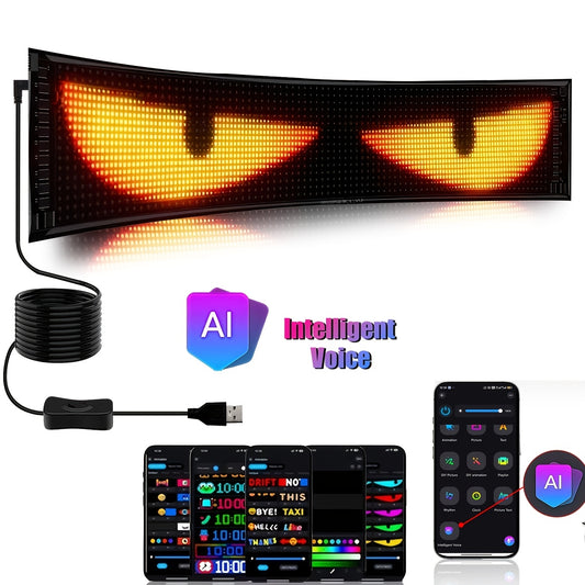 Le nouvel écran LED est doté d'une application de contrôle vocal sans fil avec intelligence artificielle améliorée, permettant des affichages flexibles