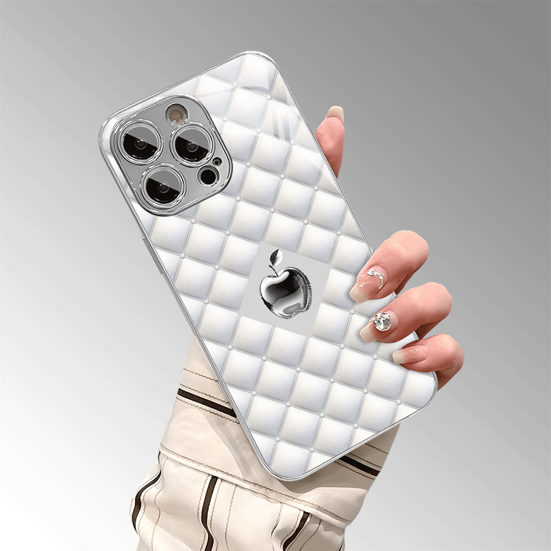 Coque de protection en verre trempé galvanisé avec motif imprimé, IPHONE - Topdecheztop.fr