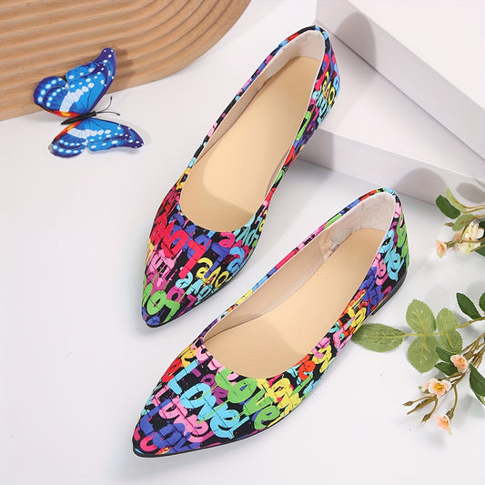 Chaussures plates , imprimé  pour femme - Topdecheztop.fr