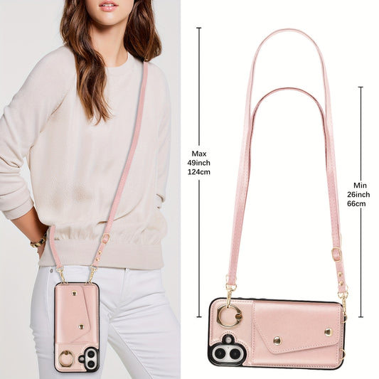 Etui portefeuille bandoulière pour femme est compatible avec les iPhone