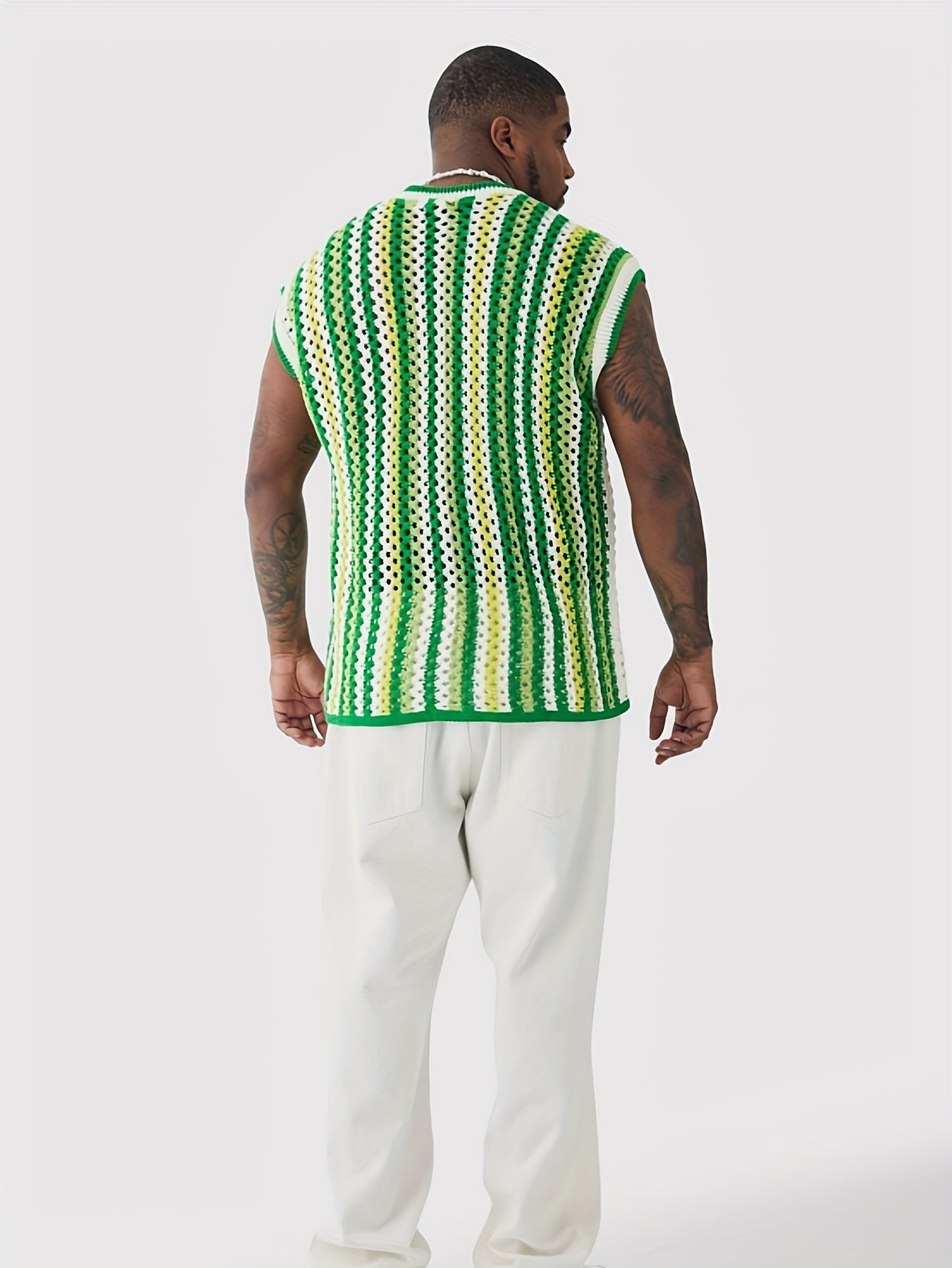 Gilet ajouré au crochet