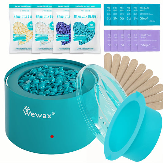 Kit complet d'épilation à la cire dure WEWAX de 400 ml