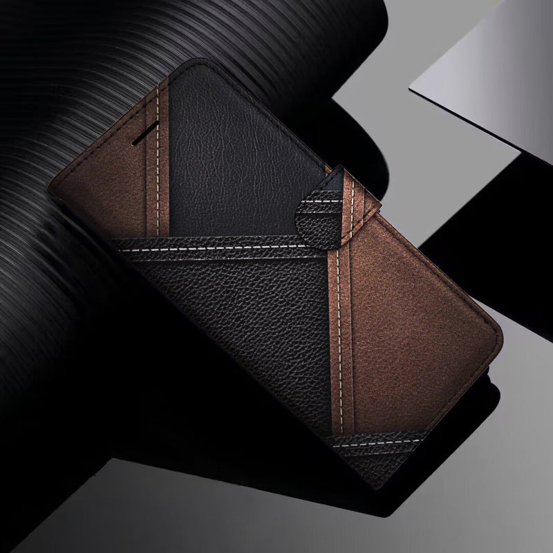 Étui portefeuille White Thread conçu pour différents modèles Samsung