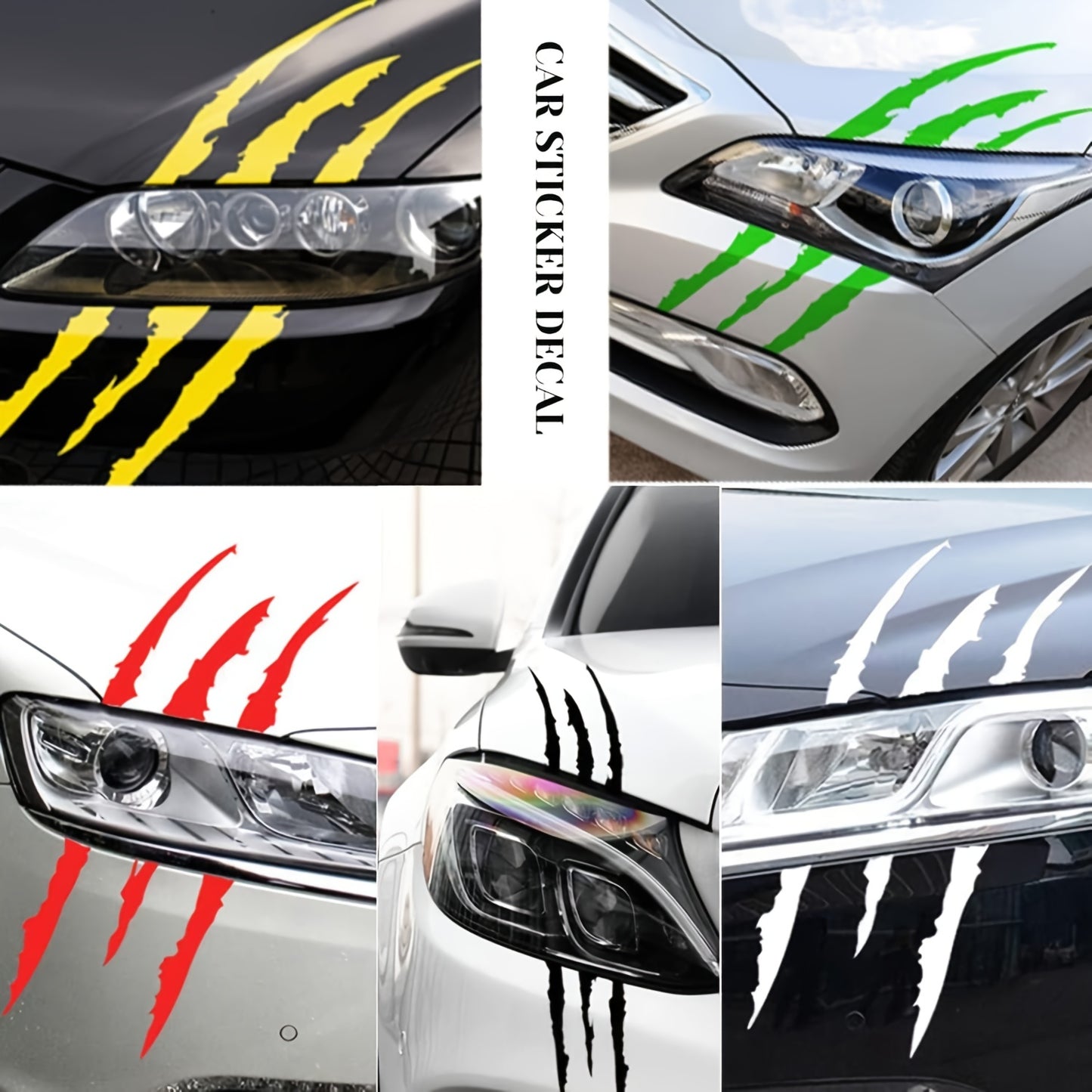 2 autocollants griffes pour phares