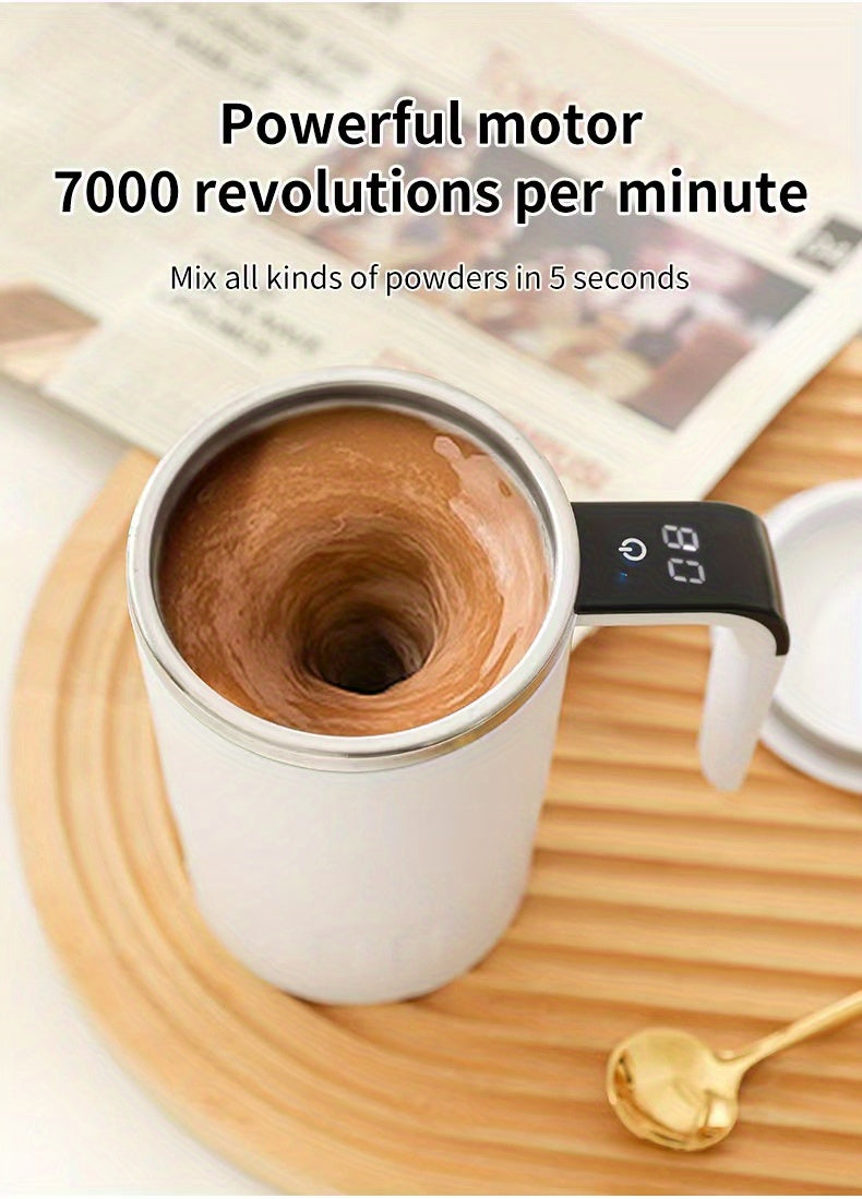 Mug électrique à affichage numérique LED de la température, grande capacité, rechargeable et portable