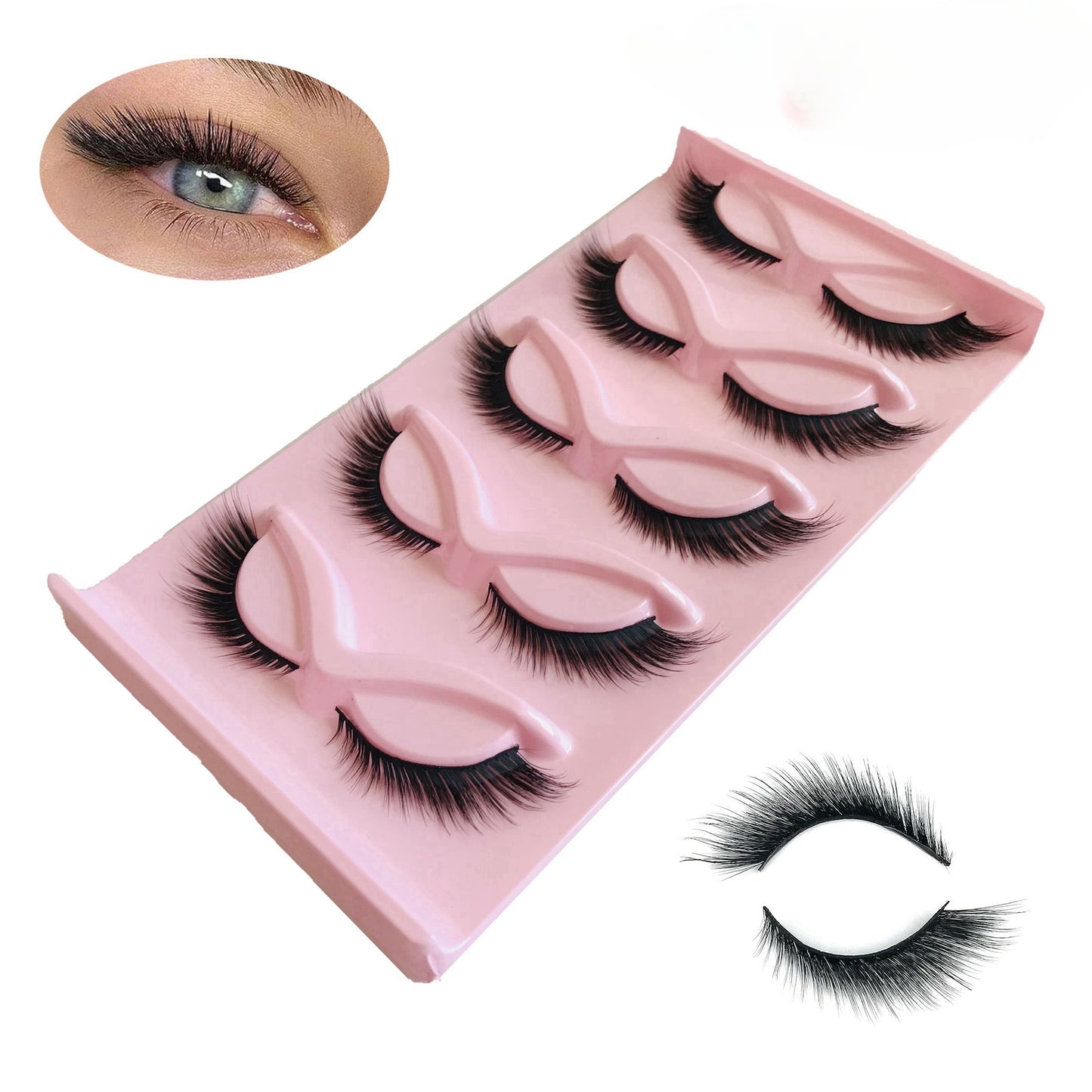 Lot de 5 paires de faux cils