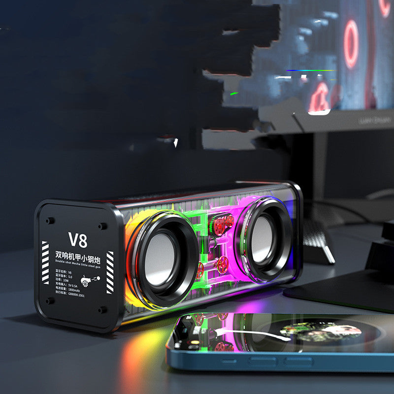 Enceinte Bluetooth transparente Mecha haute puissance