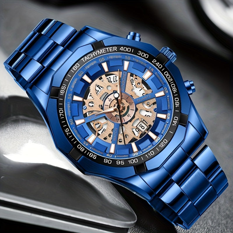 Montre Binbond Hollow Quartz étanche pour homme - Topdecheztop.fr