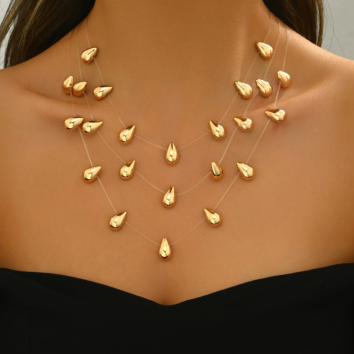 Collier à plusieurs étages boho chic, 1 pièce